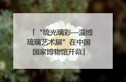 “琉光璃彩—淄博琉璃艺术展”在中国国家博物馆开幕