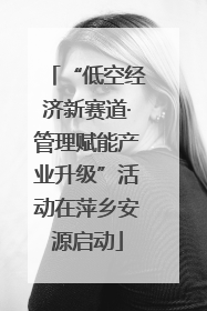 “低空经济新赛道·管理赋能产业升级”活动在萍乡安源启动
