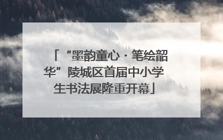 “墨韵童心・笔绘韶华”陵城区首届中小学生书法展隆重开幕