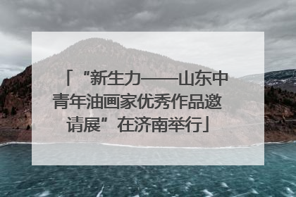 “新生力——山东中青年油画家优秀作品邀请展”在济南举行