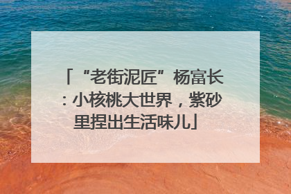 “老街泥匠”杨富长：小核桃大世界，紫砂里捏出生活味儿