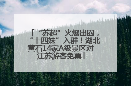 “苏超”火爆出圈，“十四妹”入群！湖北黄石14家A级景区对江苏游客免票