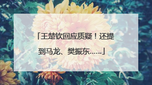 王楚钦回应质疑！还提到马龙、樊振东……
