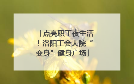 点亮职工夜生活！洛阳工会大院“变身”健身广场