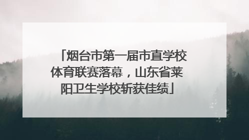 烟台市第一届市直学校体育联赛落幕，山东省莱阳卫生学校斩获佳绩