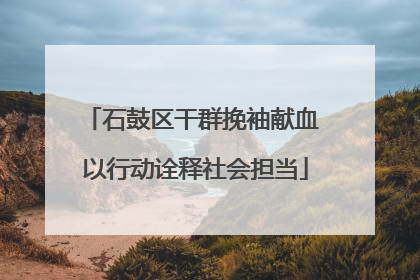 石鼓区干群挽袖献血 以行动诠释社会担当
