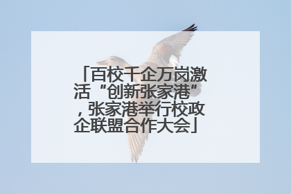 百校千企万岗激活“创新张家港”，张家港举行校政企联盟合作大会
