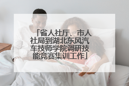 省人社厅、市人社局到湖北东风汽车技师学院调研技能竞赛集训工作