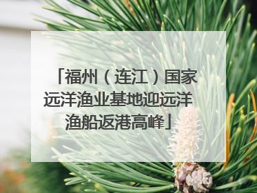 福州（连江）国家远洋渔业基地迎远洋渔船返港高峰