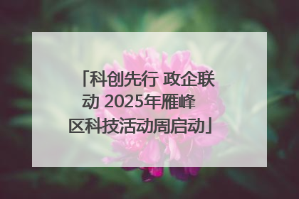 科创先行 政企联动 2025年雁峰区科技活动周启动