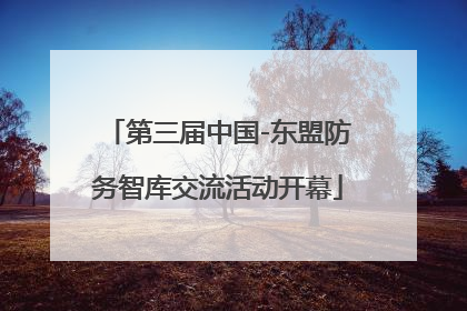 第三届中国-东盟防务智库交流活动开幕