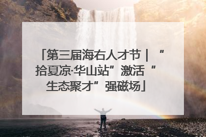 第三届海右人才节｜“拾夏凉·华山站”激活“生态聚才”强磁场