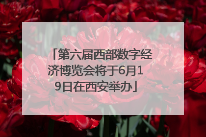 第六届西部数字经济博览会将于6月19日在西安举办