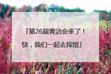 第26届青洽会来了！快，我们一起去探馆