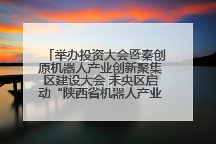 举办投资大会暨秦创原机器人产业创新聚集区建设大会 未央区启动“陕西省机器人产业聚集区”建设