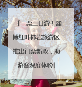 一票三日游！淄博红叶柿岩旅游区推出门票新政，助游客深度体验