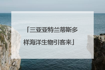 三亚亚特兰蒂斯多样海洋生物引客来