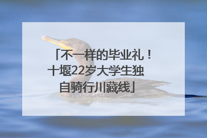 不一样的毕业礼！十堰22岁大学生独自骑行川藏线