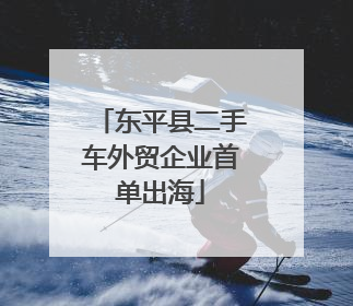 东平县二手车外贸企业首单出海