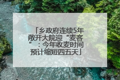 乡政府连续5年敞开大院迎“麦客”：今年收麦时间预计缩短四五天