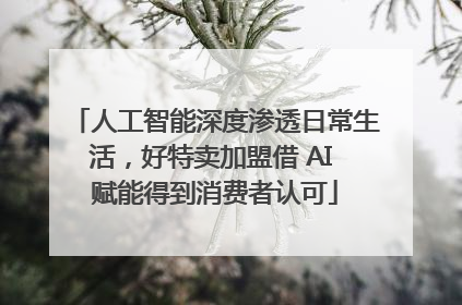 人工智能深度渗透日常生活，好特卖加盟借 AI 赋能得到消费者认可