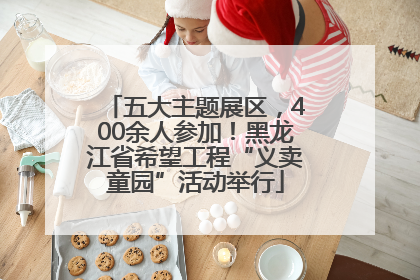 五大主题展区，400余人参加！黑龙江省希望工程“义卖童园”活动举行
