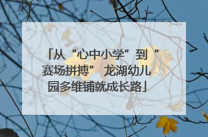 从“心中小学”到“赛场拼搏” 龙湖幼儿园多维铺就成长路