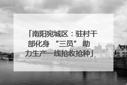 南阳宛城区：驻村干部化身 “三员” 助力生产一线抢收抢种