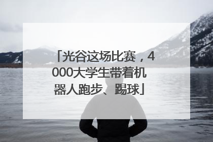 光谷这场比赛，4000大学生带着机器人跑步、踢球