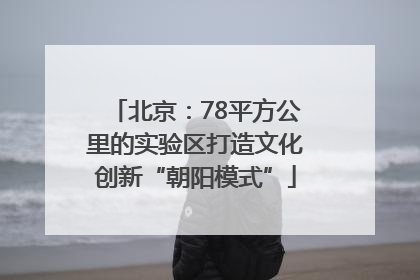 北京：78平方公里的实验区打造文化创新“朝阳模式”