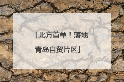 北方首单！落地青岛自贸片区