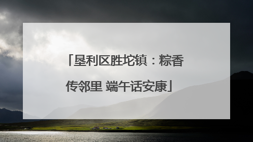 垦利区胜坨镇：粽香传邻里 端午话安康