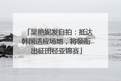 吴艳妮发自拍：抵达韩国适应场地，将领衔出征田径亚锦赛