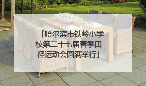 哈尔滨市铁岭小学校第二十七届春季田径运动会圆满举行