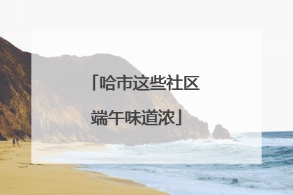 哈市这些社区端午味道浓