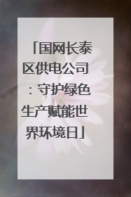 国网长泰区供电公司：守护绿色生产赋能世界环境日