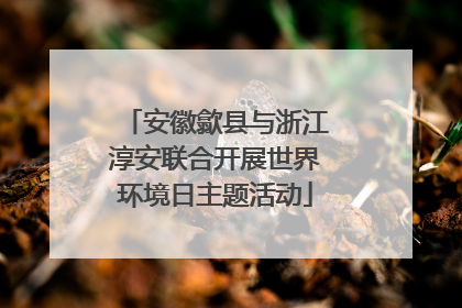 安徽歙县与浙江淳安联合开展世界环境日主题活动