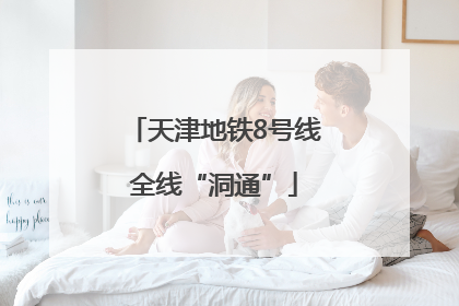 天津地铁8号线全线“洞通”