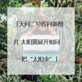 天问二号传回新图片 太阳翼展开如同一把“太阳伞”