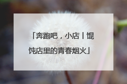 奔跑吧，小店丨馄饨店里的青春烟火