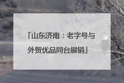 山东济南：老字号与外贸优品同台展销