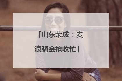 山东荣成：麦浪翻金抢收忙