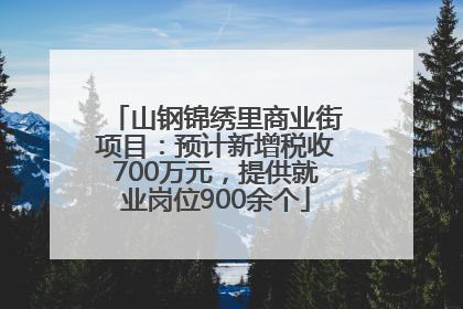山钢锦绣里商业街项目：预计新增税收700万元，提供就业岗位900余个