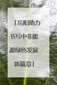 岳阳助力书写中非能源绿色发展新篇章