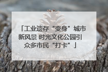 工业遗存“变身”城市新风景 时光文化公园引众多市民“打卡”