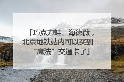 巧克力蛙、海德薇，北京地铁站内可以买到“魔法”交通卡了