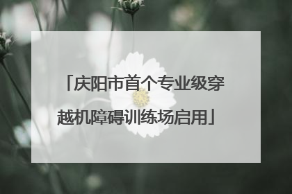 庆阳市首个专业级穿越机障碍训练场启用