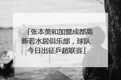 张本美和加盟成都高新若水居俱乐部，球队今日出征乒超联赛