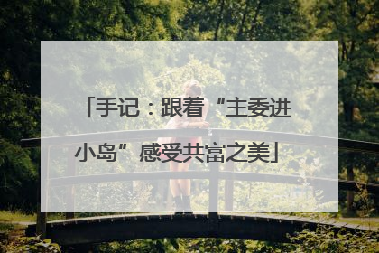 手记：跟着“主委进小岛”感受共富之美
