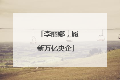 李丽娜，履新万亿央企
